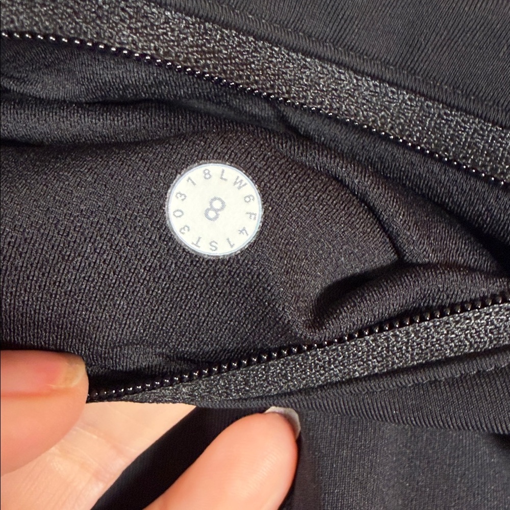 Lululemon Pace Rival Crop Black Size 8 - Picture 3 of 5
